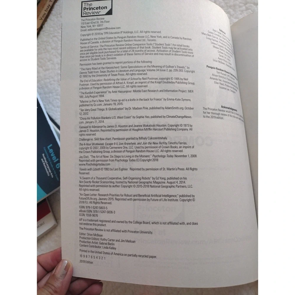 Cracking‎ the AP English Language and Composition Exam 2019 Edition